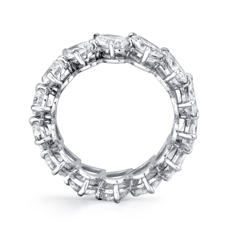 Pear Diamond Eternity Band