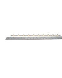Diamond Pave X Link Inline Braclet in Gold