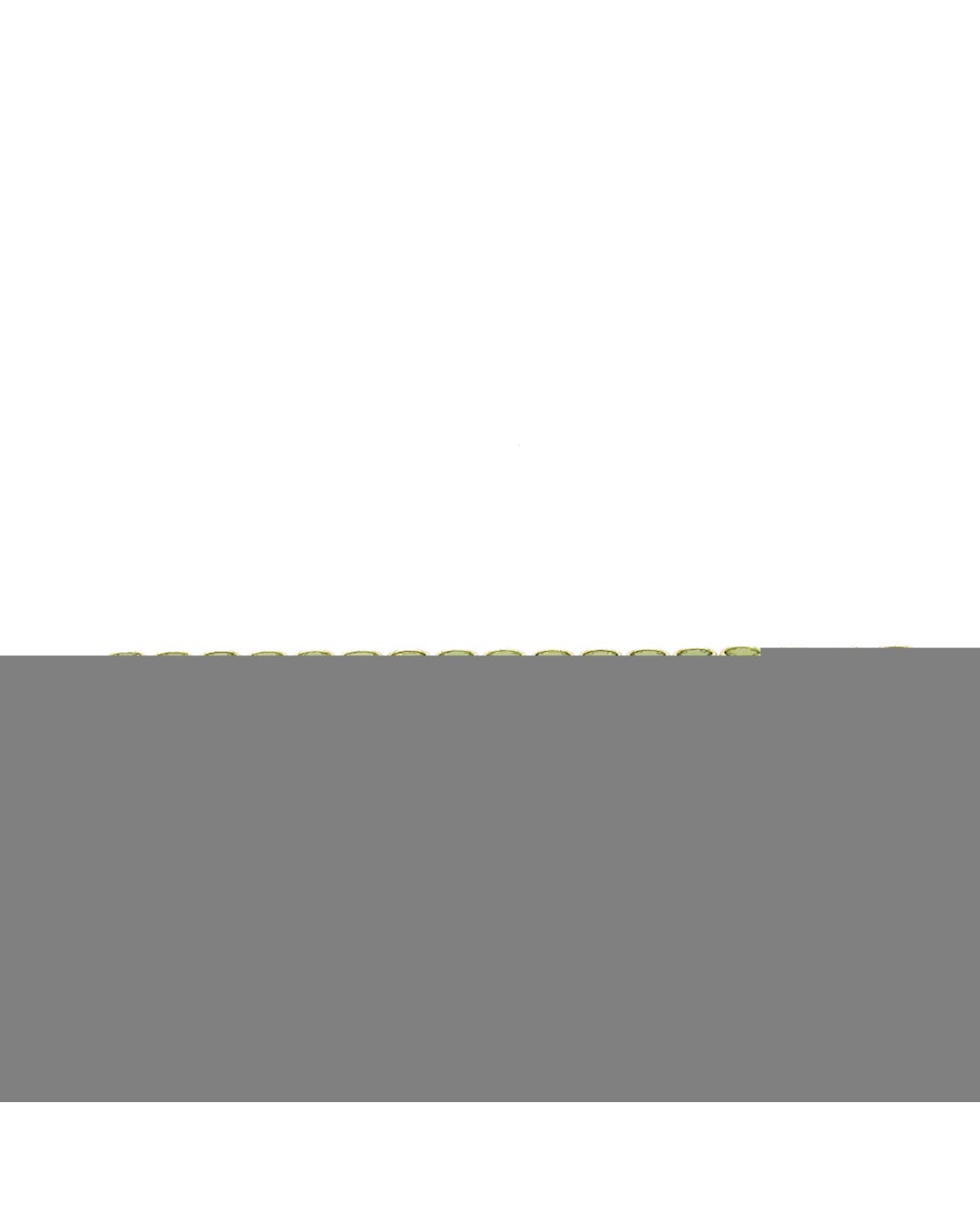 Peridot Inline Bracelet in Yellow Gold