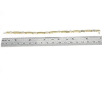 2 Tone Diamond Bead Link Inline Bracelet