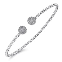 Gabriel & Co. Bujukan Diamond End Cuff in White Gold