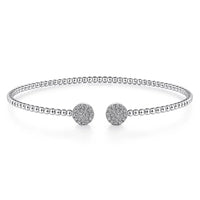 Gabriel & Co. Bujukan Diamond End Cuff in White Gold