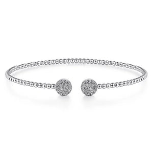 Gabriel & Co. Bujukan Diamond End Cuff in White Gold