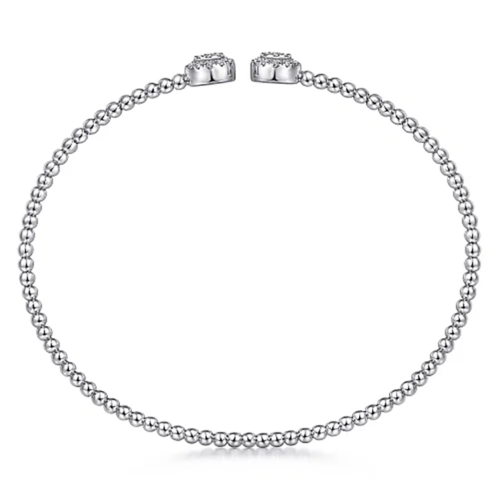 Gabriel & Co. Bujukan Diamond End Cuff in White Gold