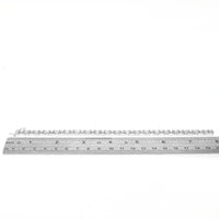 Round and Baguette Diamond Halo Link Inline Bracelet in White Gold
