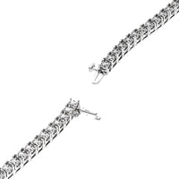 Diamond Inline Bracelet in White Gold