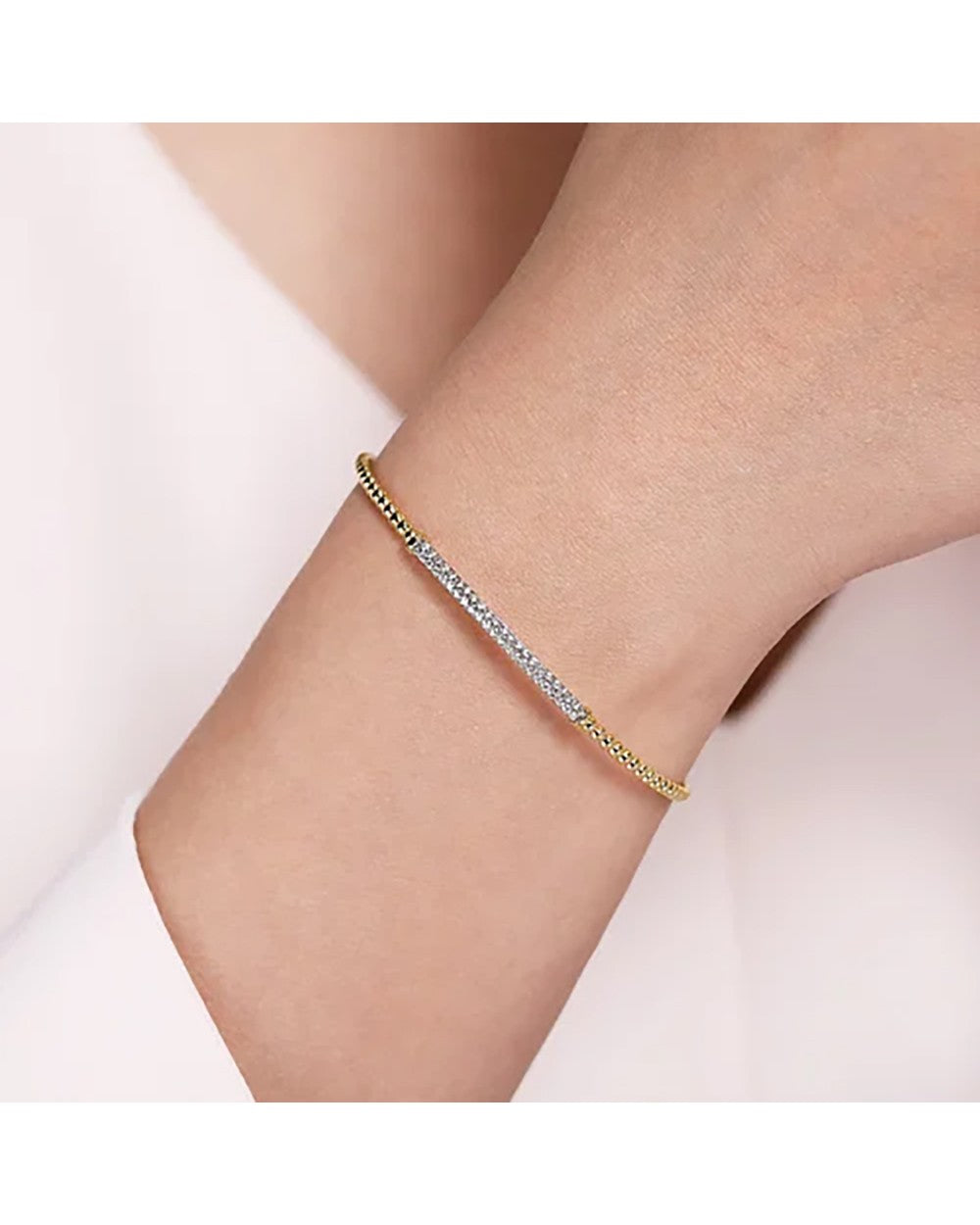 Gabriel & Co. Bujukan Diamond Bar Split Bangle
