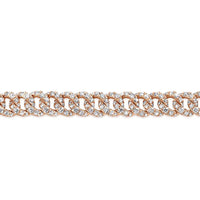 Gabriel & Co. Diamond Curb Link Tennis Bracelet in Rose Gold