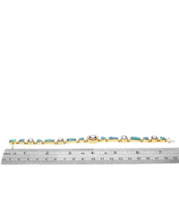 Tanzanite, Opal and Diamond Bracelet in Gold