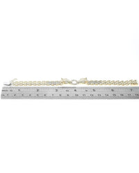 Diamond Panther Head Station Bracelet with Tsavorite Eyes