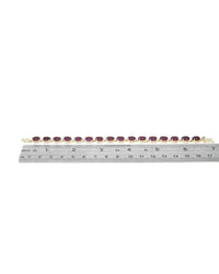 Amethyst Cabochon Inline Bracelet