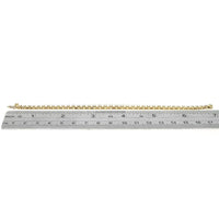 Graduated Diamond Circular Link Inline Bracelet in Yellow Gold