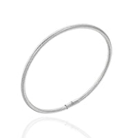 Mesh Bangle Trio in 14K White Gold