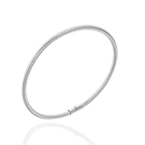 Mesh Bangle Trio in 14K White Gold