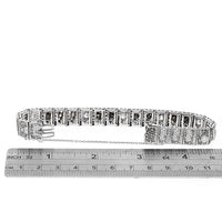 Vintage Diamond, Pearl and Synthetic Emerald Bracelet