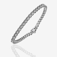 Diamond Inline Bracelet in White Gold