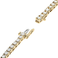 Diamond Inline Bracelet in Yellow Gold