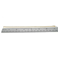 Round Diamond Thin Inline Bracelet in Yellow Gold