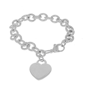 Tiffany & Co Heart Tag Bracelet in Sterling Silver
