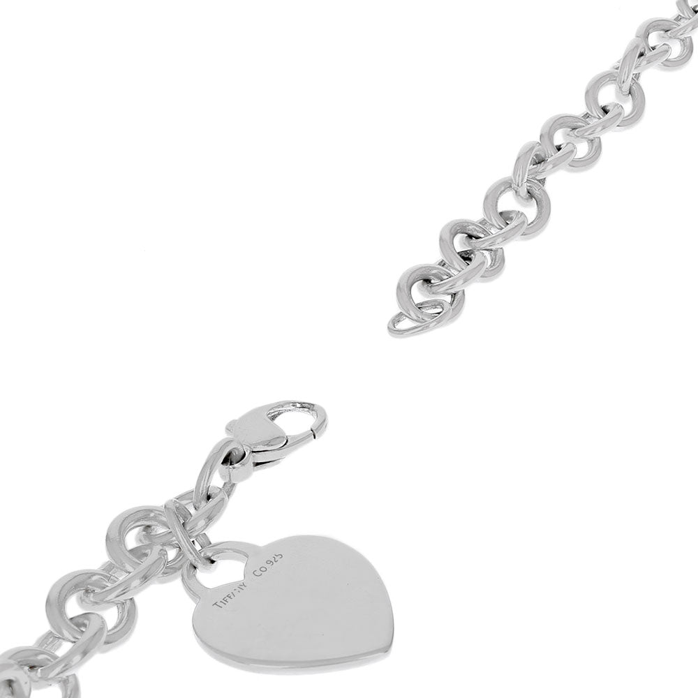 Tiffany & Co Heart Tag Bracelet in Sterling Silver