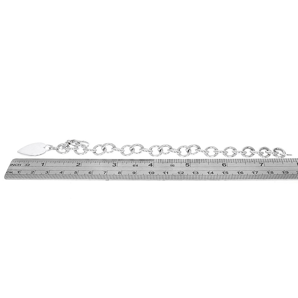 Tiffany & Co Heart Tag Bracelet in Sterling Silver