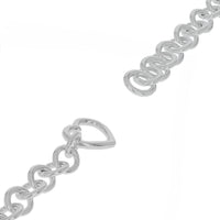 Tiffany and Co Heart Clasp Cable Chain Bracelet in Sterling Silver