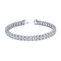 Oval Straight Line Diamond Bracelet