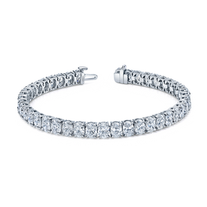 Oval Straight Line Diamond Bracelet