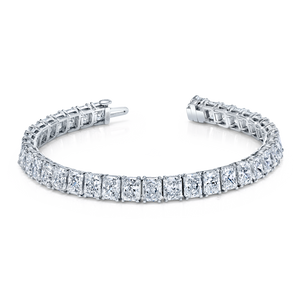 Radiant Straight Line Diamond Bracelet