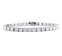 East West Radiant Straight Line Diamond Bracelet