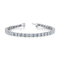 East West Radiant Straight Line Diamond Bracelet
