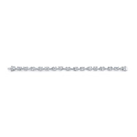 Mixed Fancy Shape Straight Line Diamond Bracelet