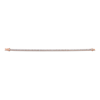 Signature Round Diamond Tennis Bracelet - MULTIPLE SIZES - Rose Gold