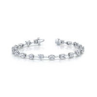 Mixed Fancy Shape Wire-Set Bracelet