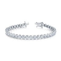 Bezel Set Round Diamond Bracelet