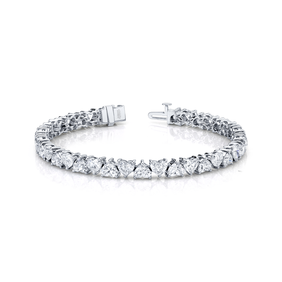 Heart Diamond Straight Line Bracelet