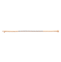 East West Oval Diamond Halfway Bracelet