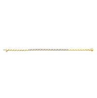 East West Oval Diamond Halfway Bracelet