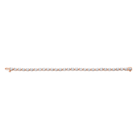 Oval Straight Line Diamond Bracelet
