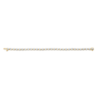 Oval Straight Line Diamond Bracelet