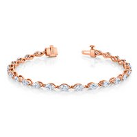 Marquise Straight Line Bracelet