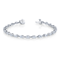 Marquise Straight Line Bracelet