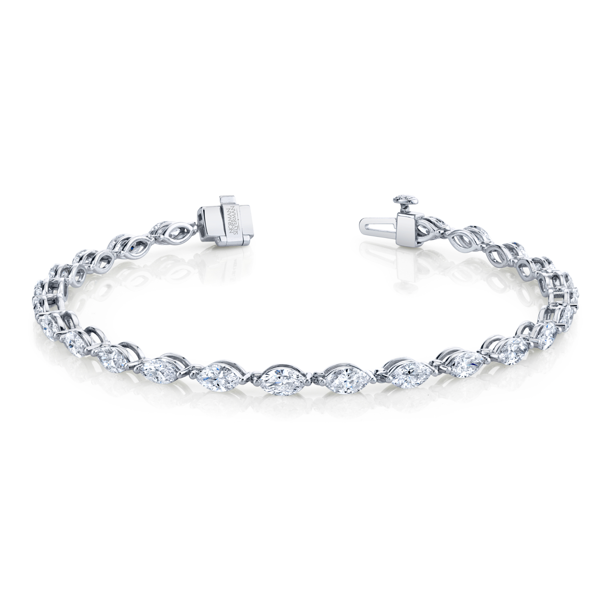 Marquise Straight Line Bracelet