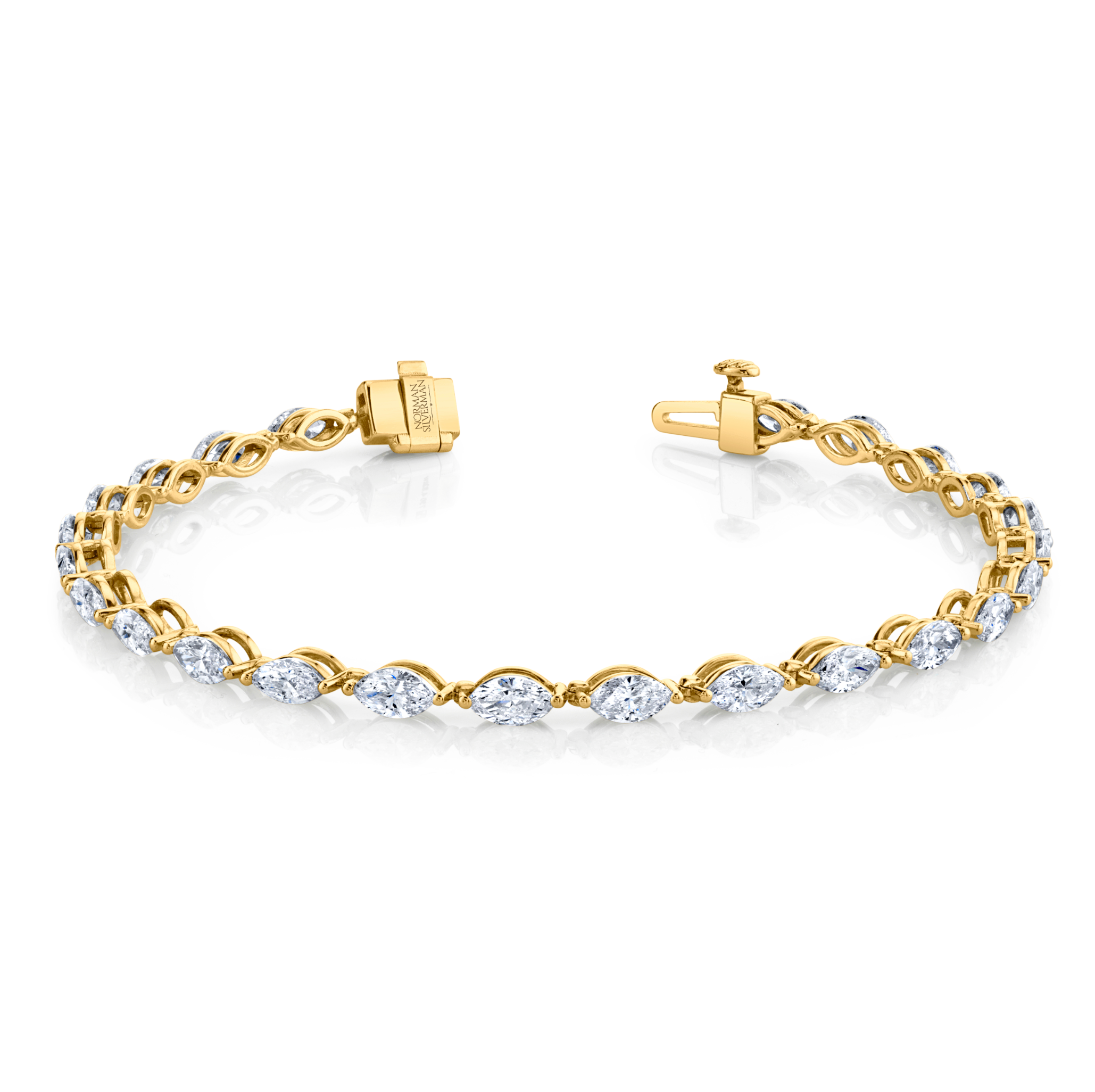 Marquise Straight Line Bracelet