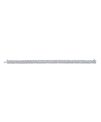 Asscher Diamond Straight Line Bracelet