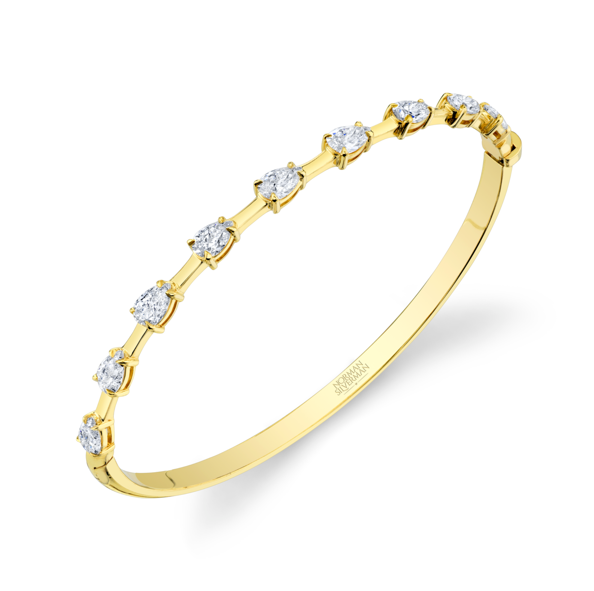 East West Pear Shape Bar Tennis Bracelet