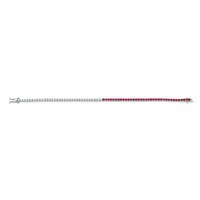 Ruby and Diamond Halfway Bracelet