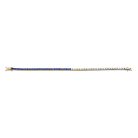 Blue Sapphire and Diamond Halfway Bracelet