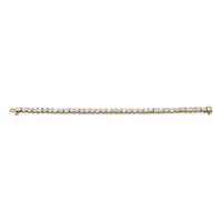 East West Emerald and Oval Diamond Bracelet