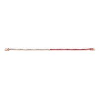 Ruby and Diamond Halfway Bracelet